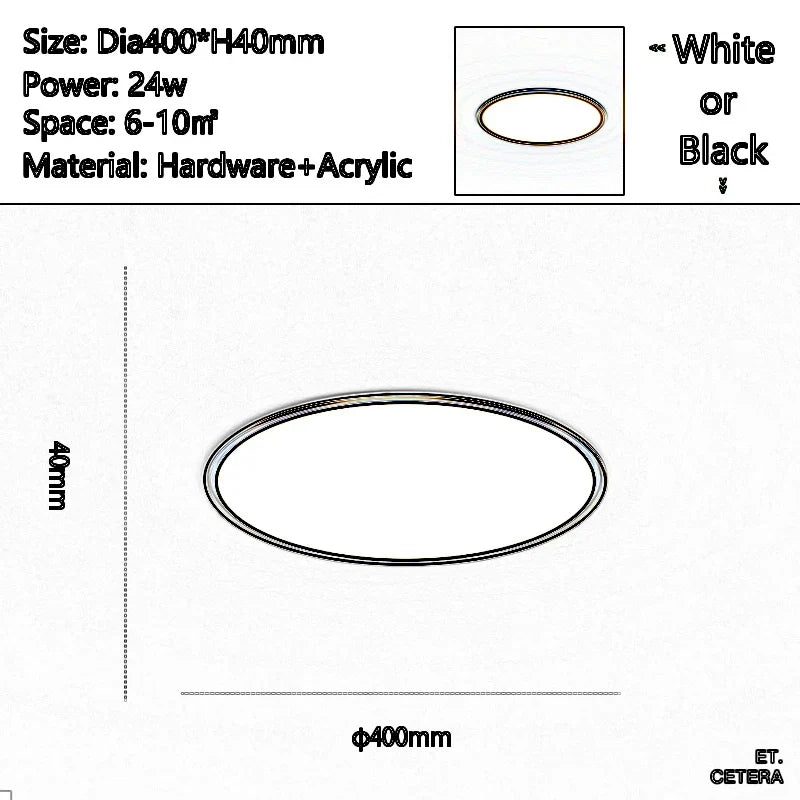 plafonnier led moderne ultra fin pour tous espaces