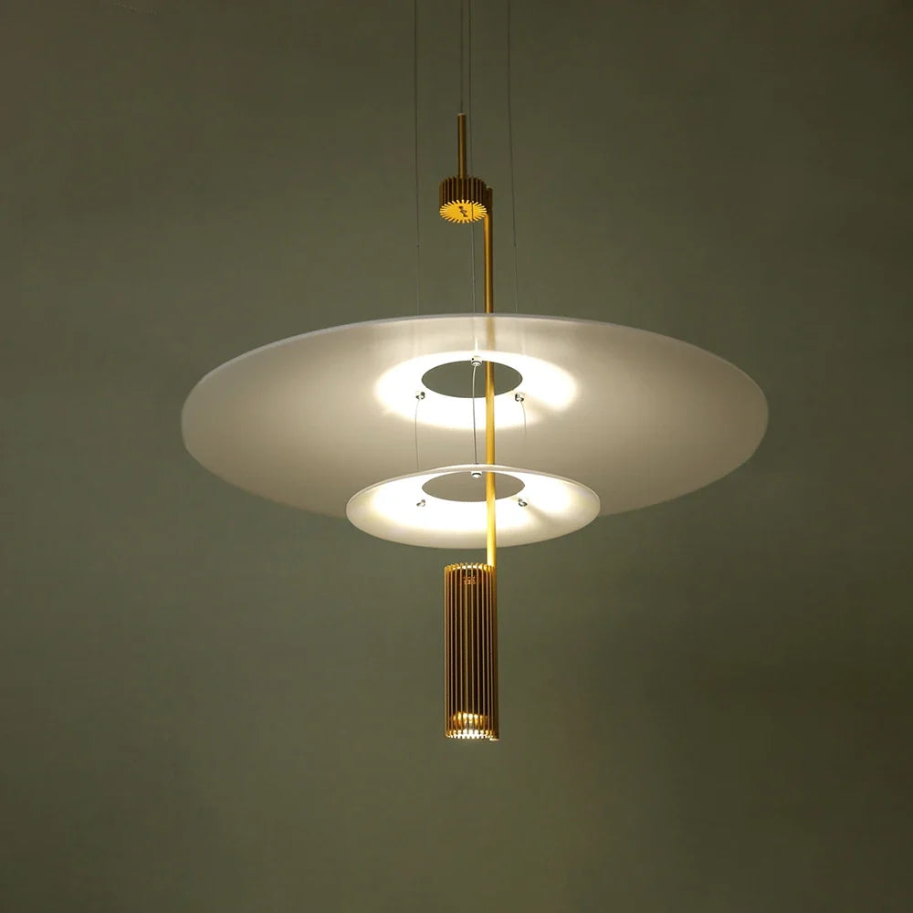 lustre moderne de flamant rose led pour décoration loft
