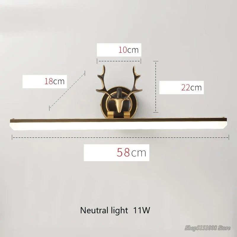 lumière led étanche pour miroir de salle de bain nordique