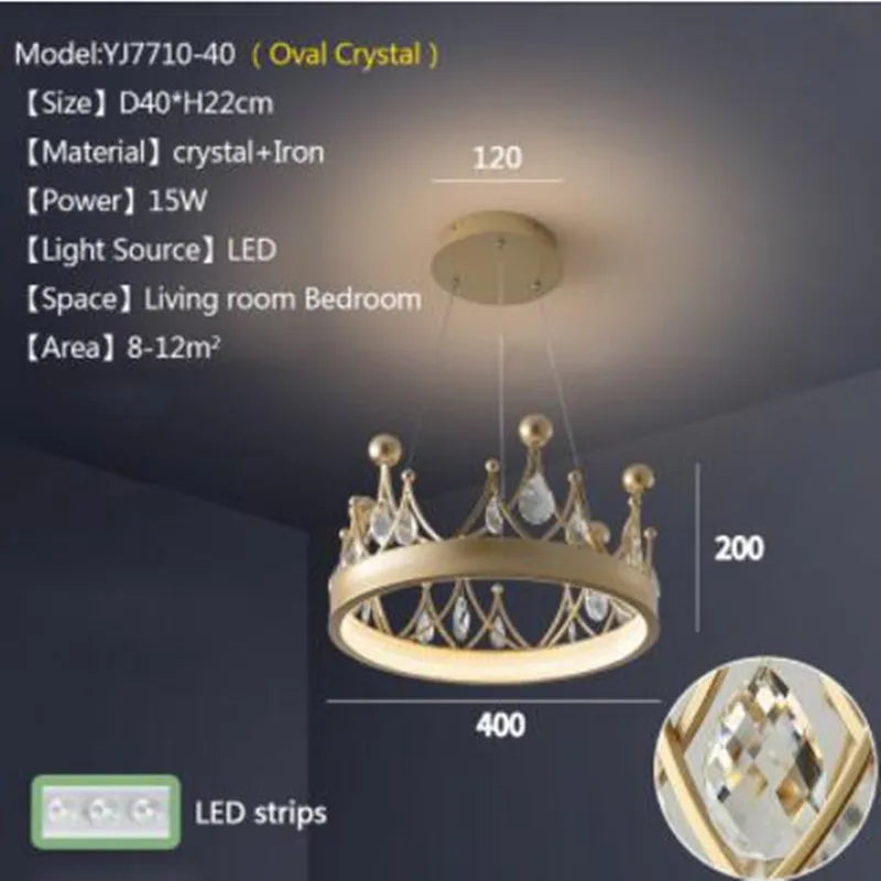 lustre moderne en cristal design nordique pour éclairage intérieur