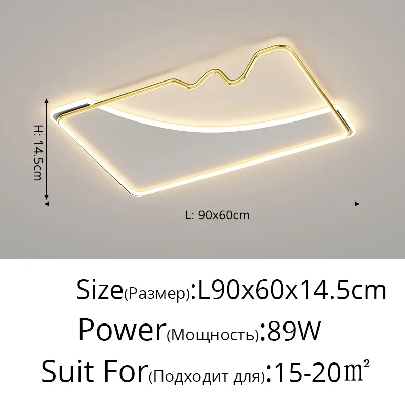 plafonnier led décoratif pour intérieur moderne et élégant