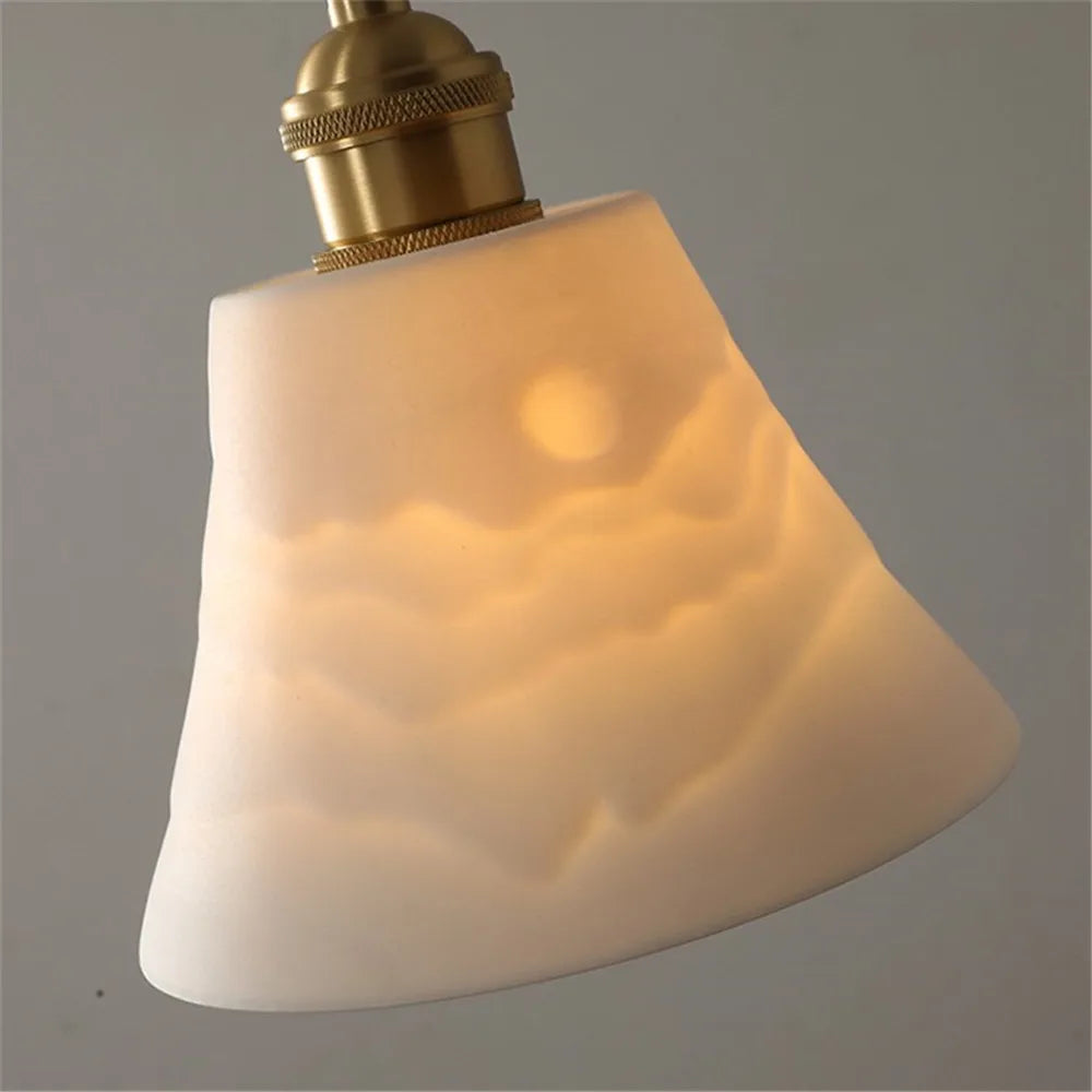 loft style antique led luminaire en laiton céramique rétro