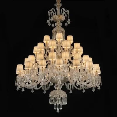 lustre en cristal européen pour décoration moderne et élégante