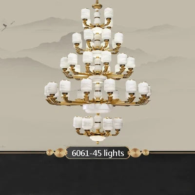 lustre chinois grande taille pour décoration d'intérieur élégant