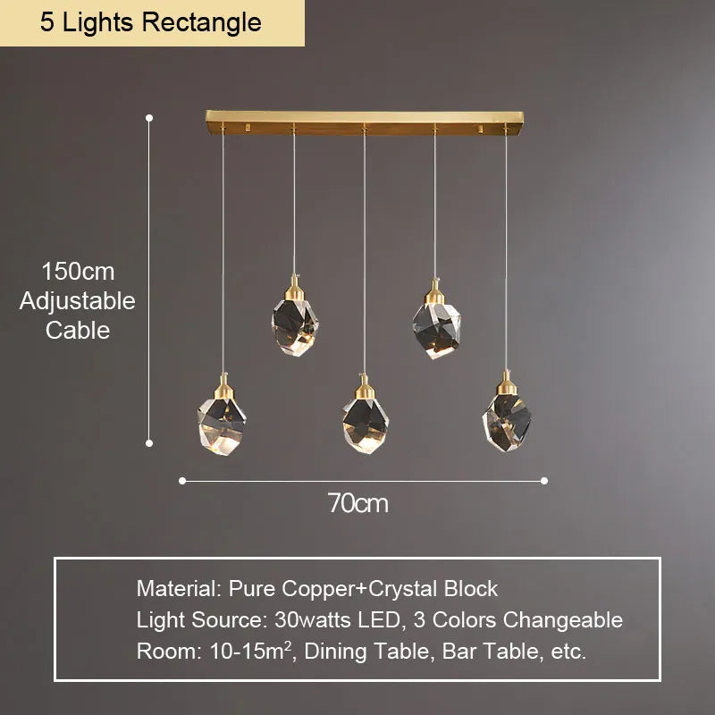 lustre spoutnik design moderne pour décoration intérieure en cristal