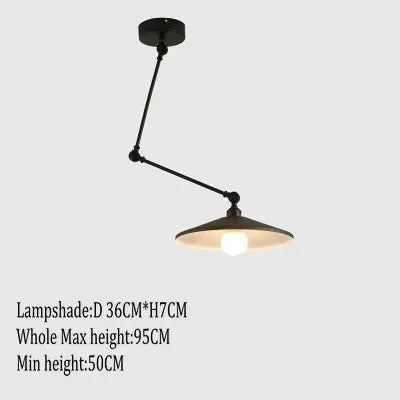 suspension nordique pliable en aluminium avec bras long led