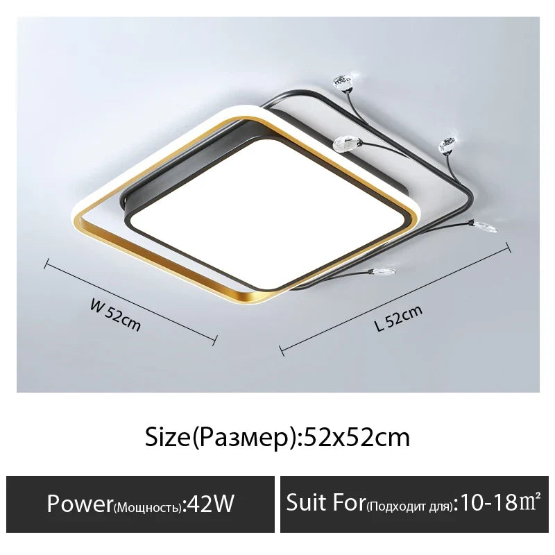 plafonnier moderne led pour décoration intérieure nordique
