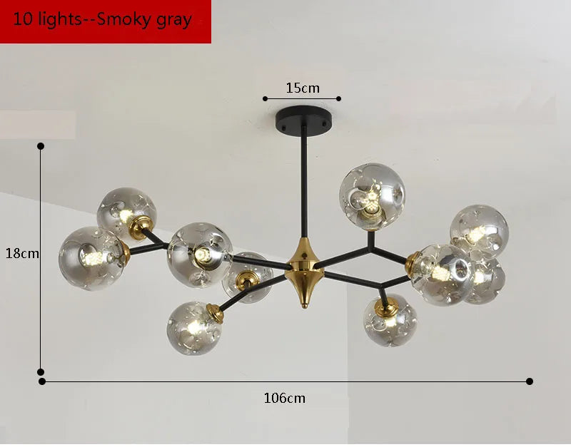 lustre nordique de luxe design simple pour décoration intérieure