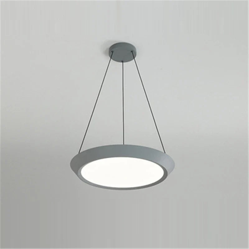 suspension moderne led ronde pour éclairage intérieur décoratif