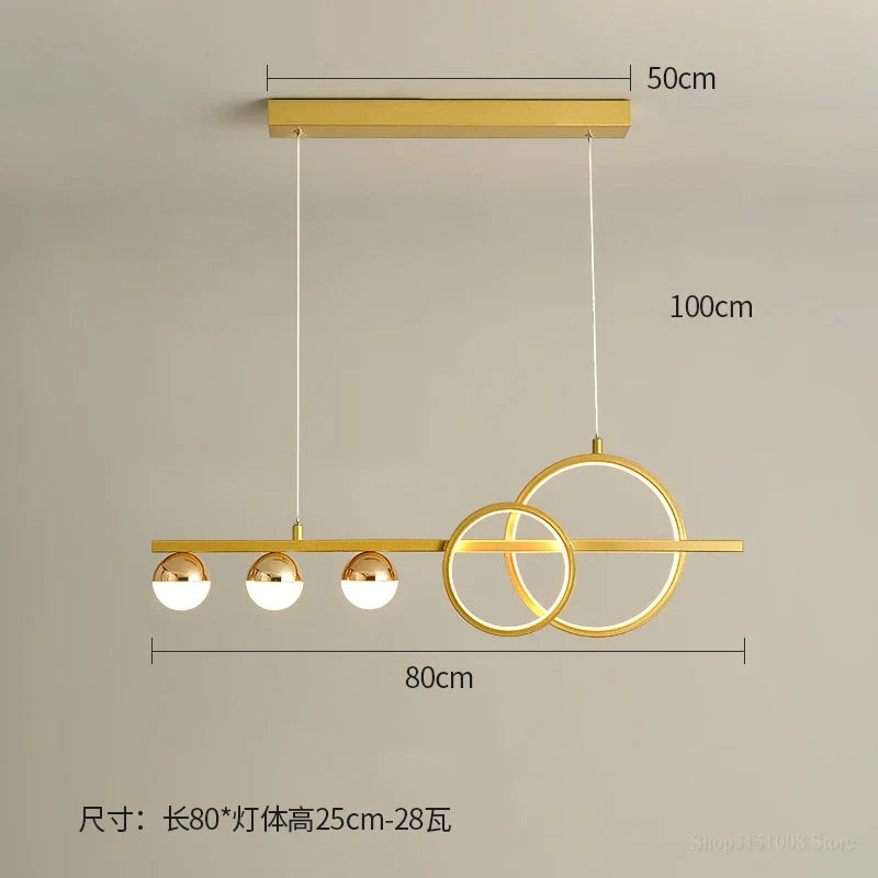 lustre de luxe nordique lumière led moderne créatif