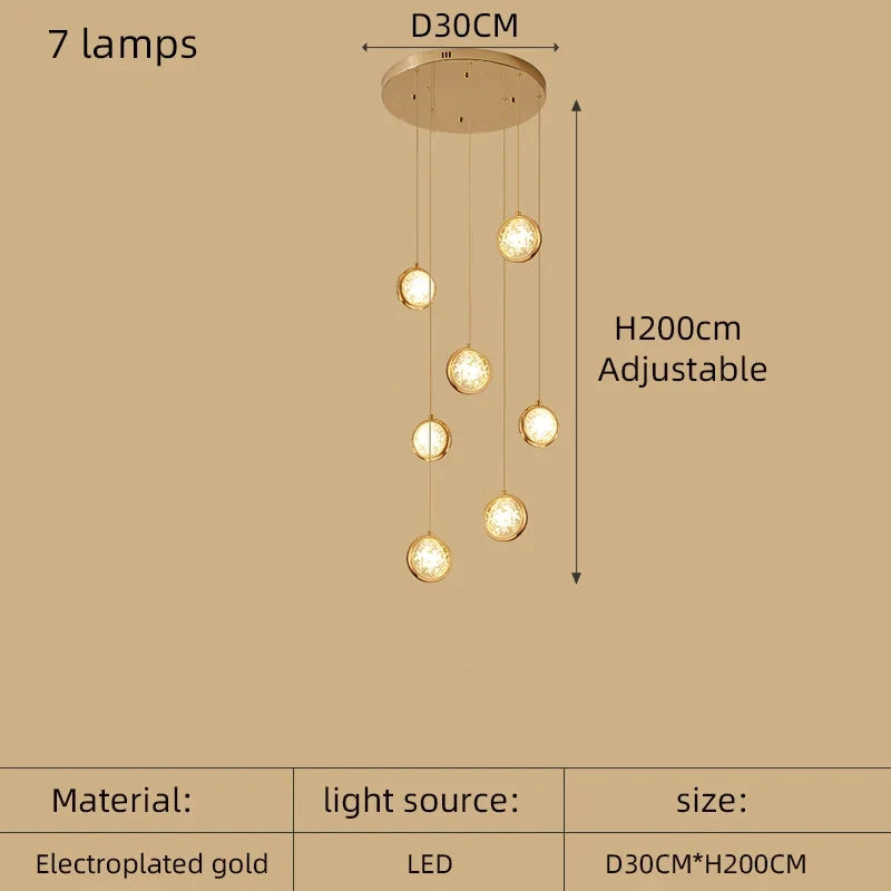 lustre à led moderne design cristal pour un éclairage luxueux