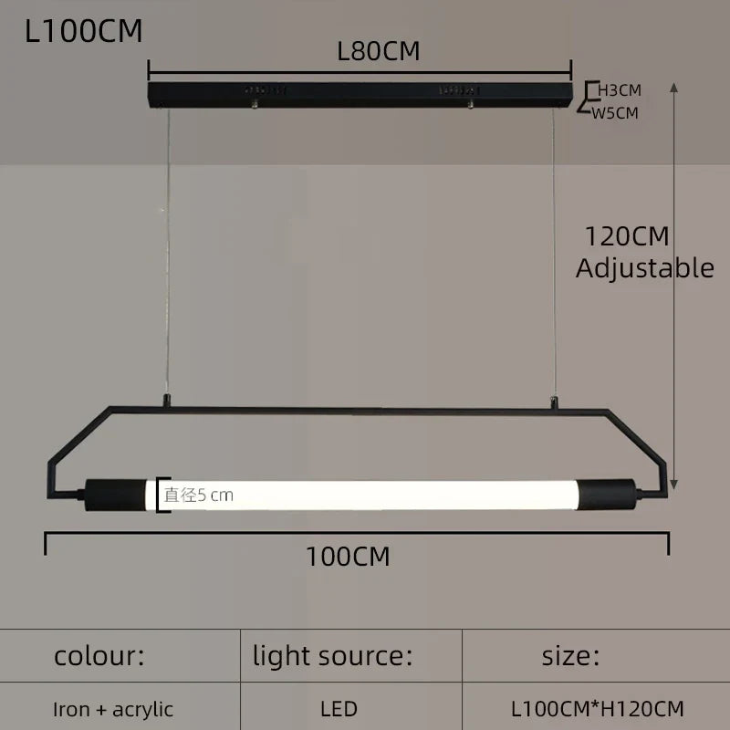 lustre moderne pour café et espace de loisirs