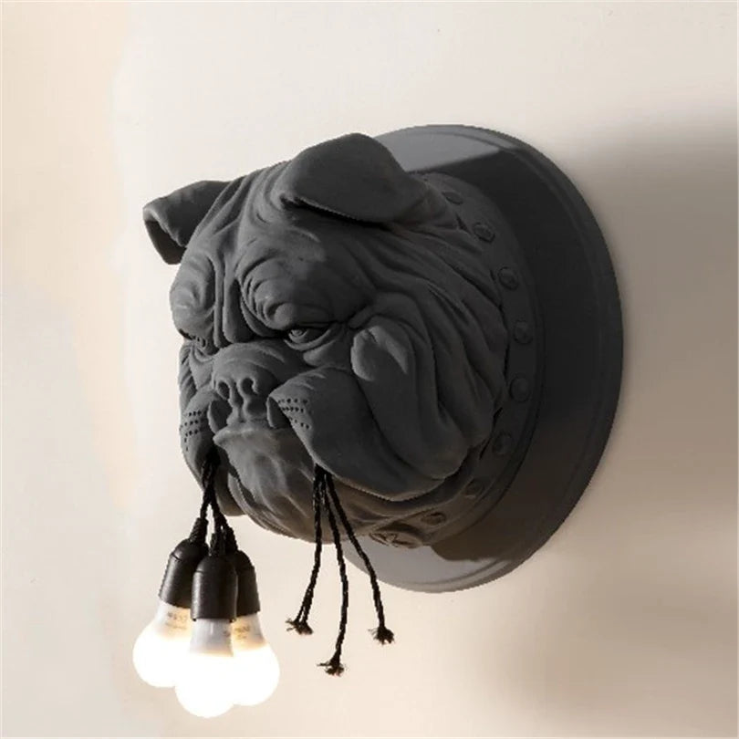 applique murale en forme de chien pour décoration personnalisée