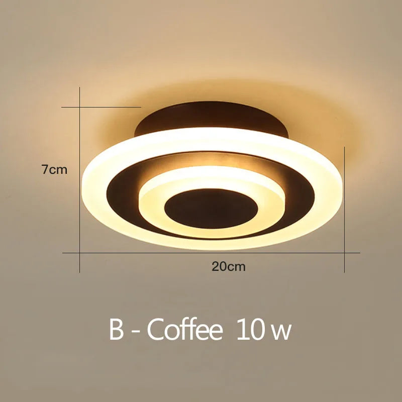 plafonnier led rond carré pour éclairage maison décoratif