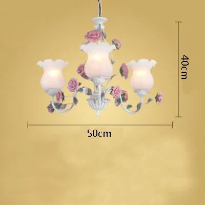lustre romantique nordique fleurs et herbes méditerranée princesse