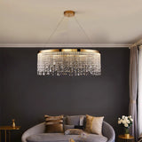 lustre moderne en cristal pour décoration intérieure élégante