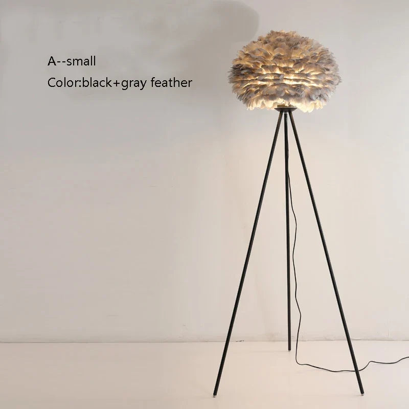 lampadaire créatif plumes pour mariage et célébration