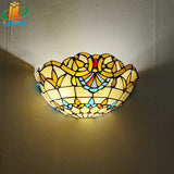 applique murale en verre style européen art déco tiffany