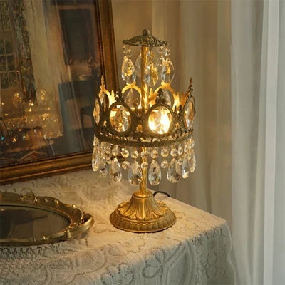 lustre couronne moderne en cristaux luminaire décoratif d'intérieur