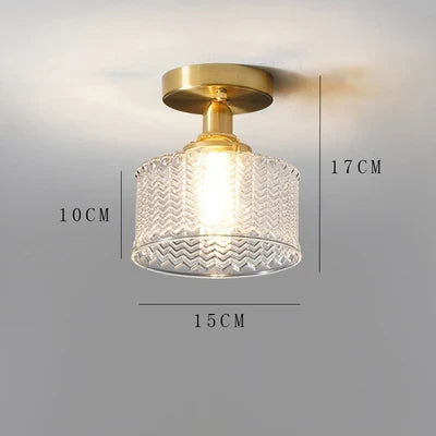 plafonnier en cuivre design moderne pour intérieur original