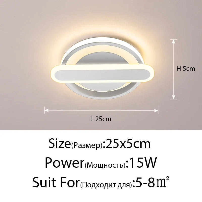 plafonnier led moderne pour éclairage intérieur style nordique