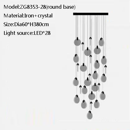 lustre en cristal design pour intérieur moderne et élégant
