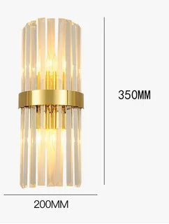 applique murale moderne led en cristal design élégant pour intérieur
