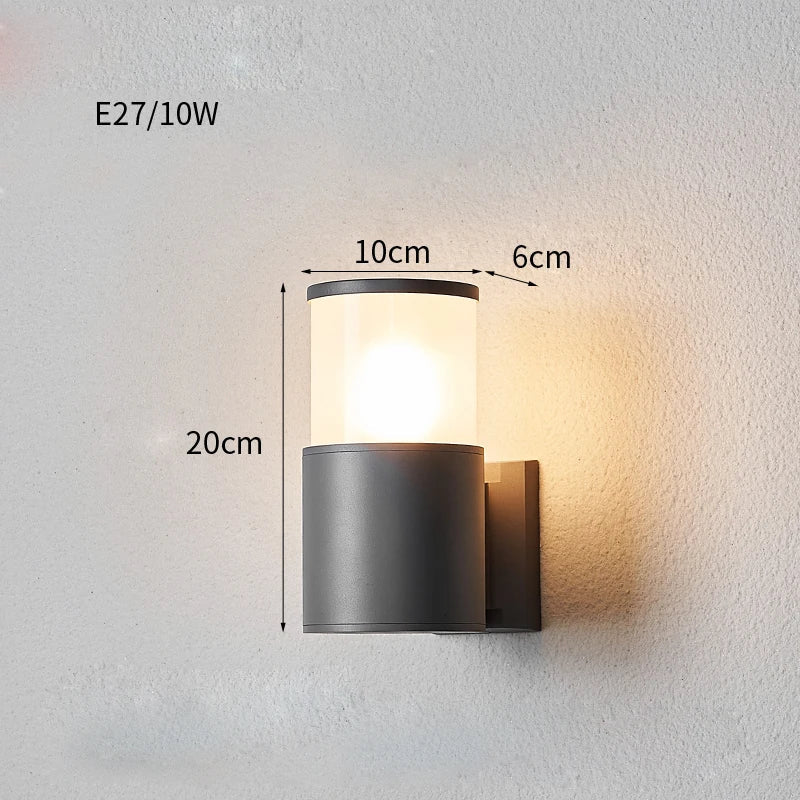 Applique extérieure 110V balcon éclairage mural hôtel paysage lampe terrasses jardins boutique allées porte poteaux étanche applique murale