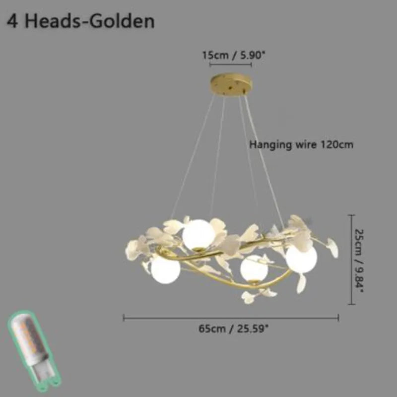 lustre décoratif nordique en verre luxe pour intérieur moderne