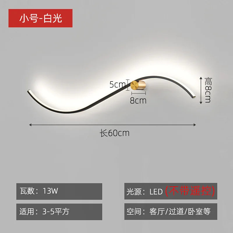applique murale led moderne pour décoration intérieure créative