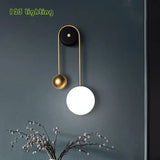 applique murale led nordique en métal pour intérieur moderne