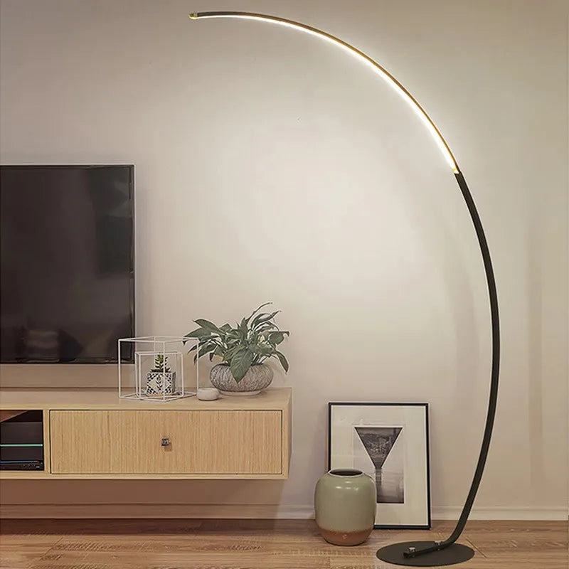 Lampadaire LED à arc moderne nordique