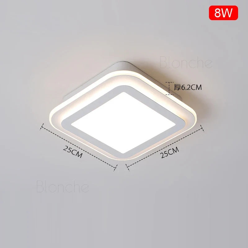 plafonnier nordique moderne à leds acrylique pour décoration intérieure