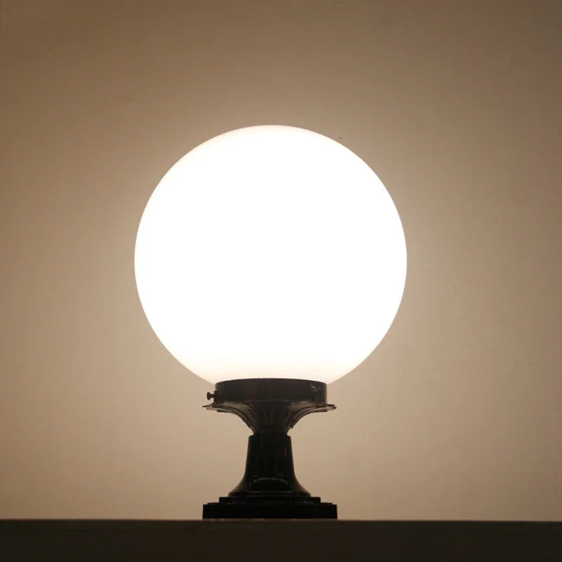 lampe pilier extérieure boule décorative pour éclairage jardin
