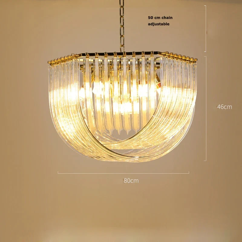 lustre suspendu design en chrome et argent pour éclairage moderne