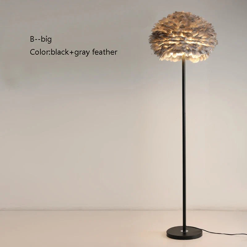 lampadaire créatif plumes pour mariage et célébration