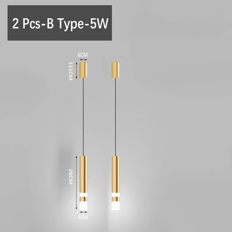 mini suspension led créatives pour éclairage intérieur