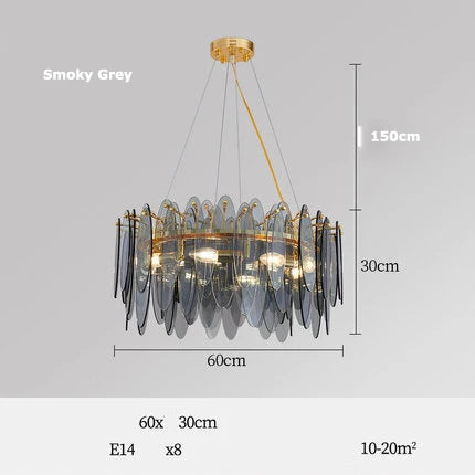 lustre led art déco en fer et verre design élégant pour éclairage moderne