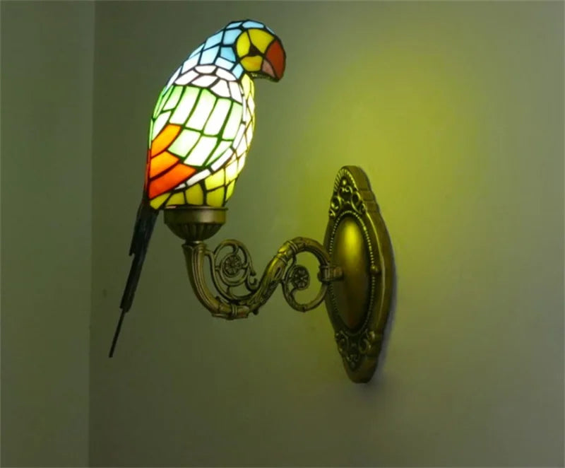 applique murale en verre coloré pour déco créative lumineuse