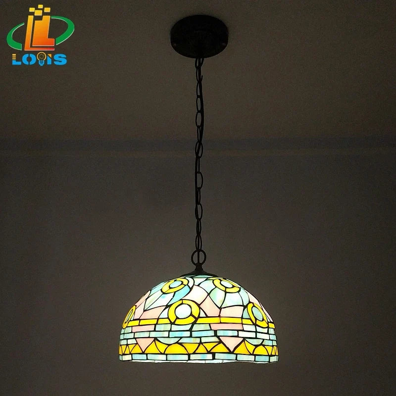 lustre tiffany rétro créatif style nordique pour café et bar