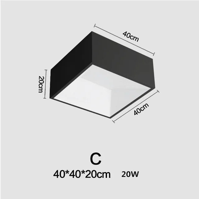 plafonnier led carré à intensité variable à monter soi-même