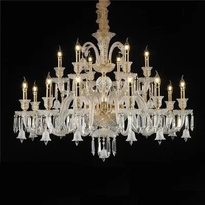 lustre en cristal européen pour décoration moderne et élégante