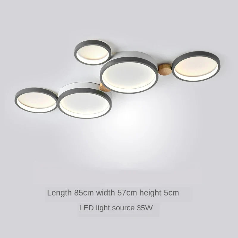 lustre nordique led pour salon café balcon vestiaire
