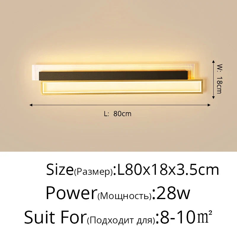applique murale led moderne pour éclairage intérieur élégant