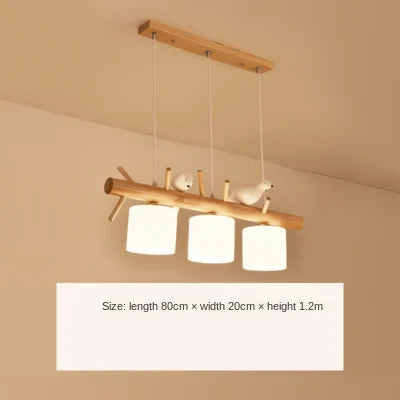 suspension créative nordique en bois pour ambiance moderne