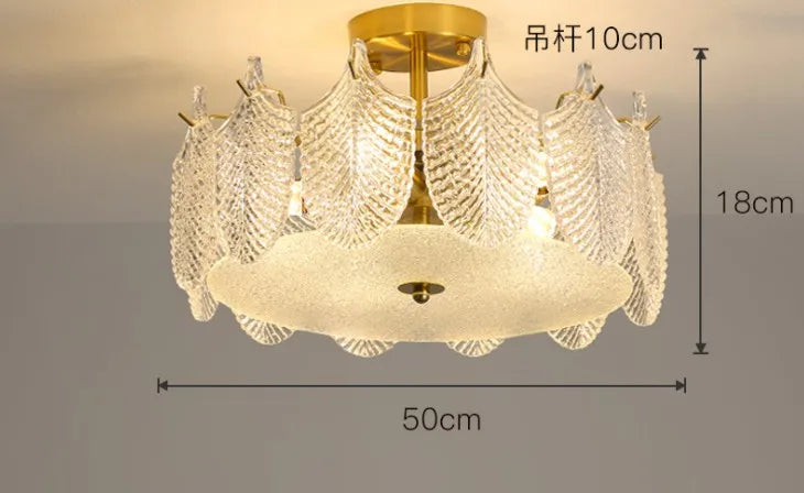 plafonnier en verre design moderne pour intérieur élégant