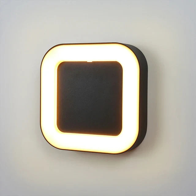 12W Waterproof Outdoor Wall Lights Radar Motion Sensor IP65 Wall Sconce Lamp LED Balcony Porch Garden Villa Lighting Fixtures