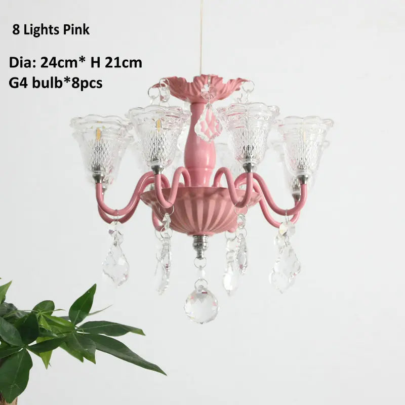 mini suspension créatives avec abat-jour en verre et cristal