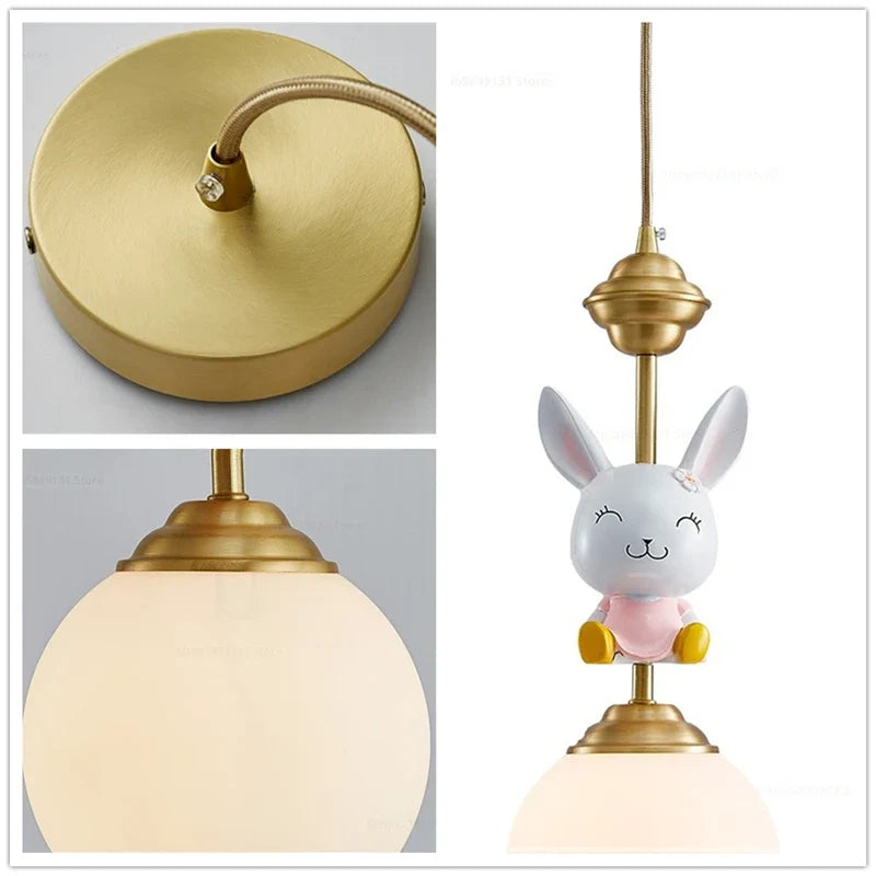 suspension led décorative dessin animé nordique pour noël