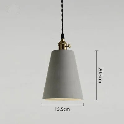 suspension industrielle en ciment pour table et bar